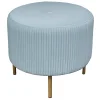 Piper Pleated Ottoman Premium^* New