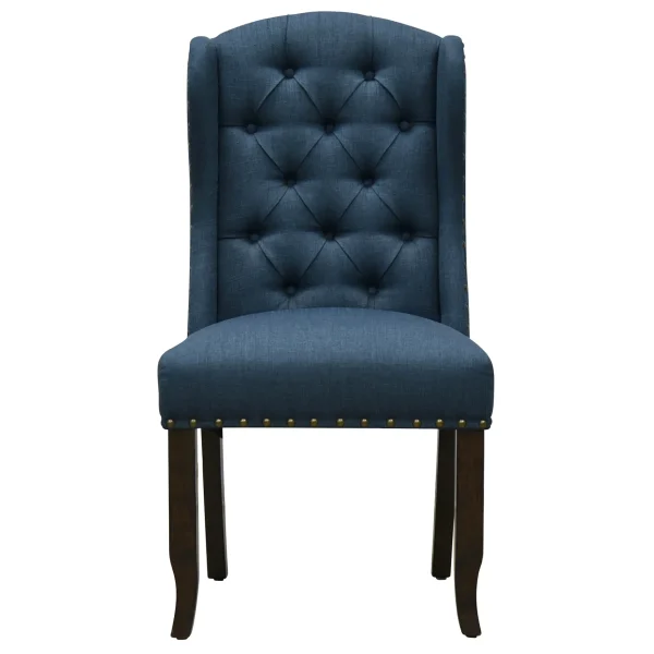 Providence Aahmad Winged Dining Chair, Azure Low Price^* Best Sale
