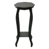 Providence Black Wood Octagon Top Plant Stand, 24 Premium^* Fashion