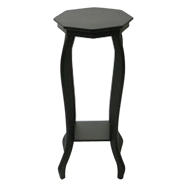 Providence Black Wood Octagon Top Plant Stand, 24 Premium^* Fashion