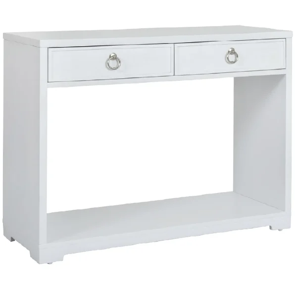Providence Clara White Console Table Flash Sale^* Hot