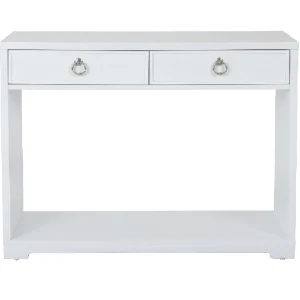 Providence Clara White Console Table Flash Sale^* Hot