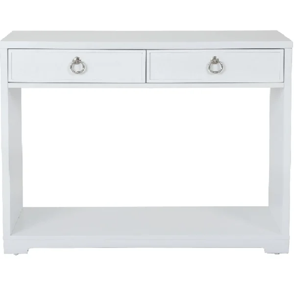 Providence Clara White Console Table Flash Sale^* Hot