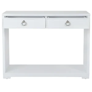 Providence Clara White Console Table Flash Sale^* Hot