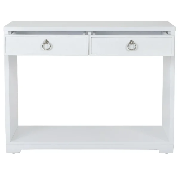 Providence Clara White Console Table Flash Sale^* Hot