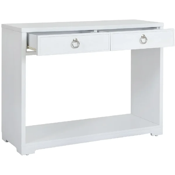 Providence Clara White Console Table Flash Sale^* Hot