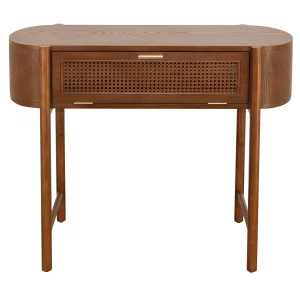 Reston Round Corner Wooden Console Table Less Expensive^* Outlet