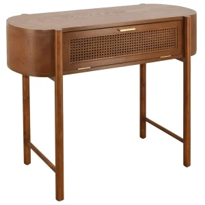 Reston Round Corner Wooden Console Table Less Expensive^* Outlet