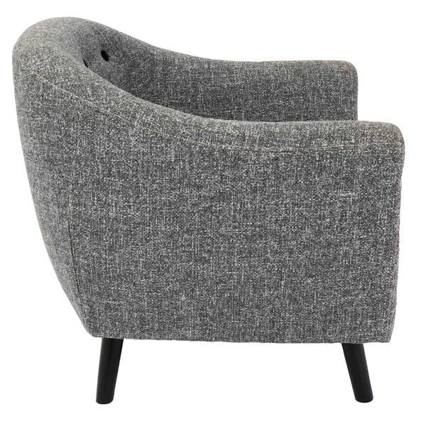 Rockwell Accent Chair & Ottoman Set, Salt & Pepper Opening Sales^* Fashion