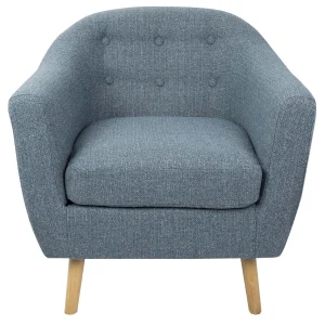 Rockwell Blue Mid-Century Modern Accent Chair Opening Sales^* Fashion