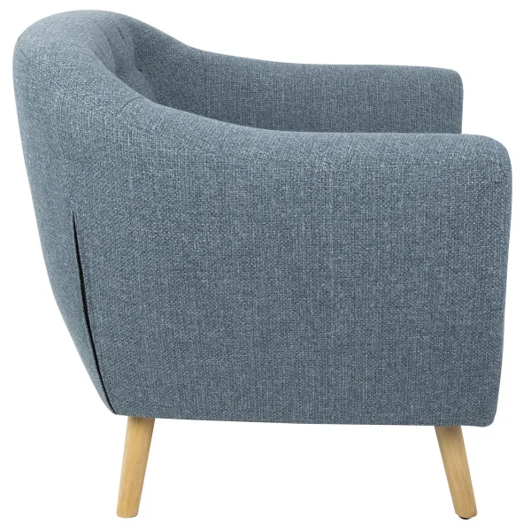 Rockwell Blue Mid-Century Modern Accent Chair Opening Sales^* Fashion