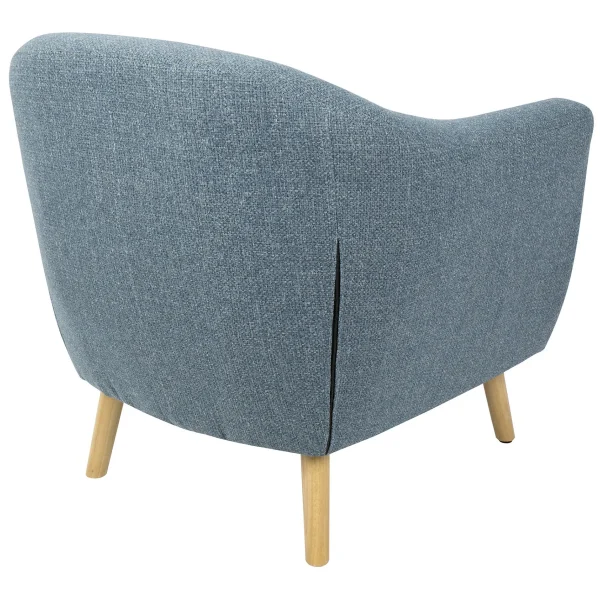 Rockwell Blue Mid-Century Modern Accent Chair Opening Sales^* Fashion