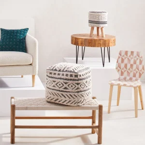 Round Mango Wood Coffee Table With Metal Hairpin Legs Cheaper^* Best