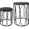 Round Wood Top With Oval Metal Table, Small Promotion^* Discount