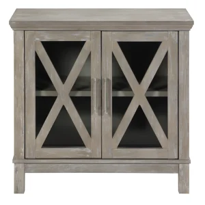 Rowan 2-Drawer Grey Cabinet Flash Sale^* Discount