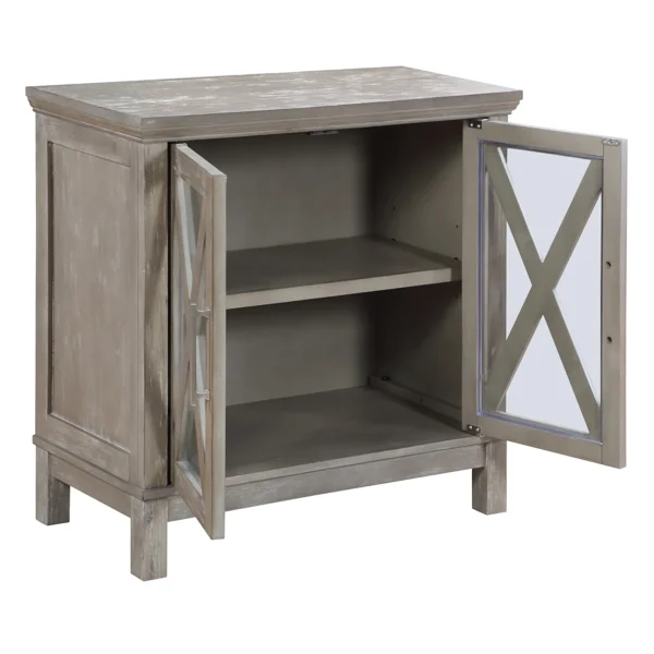 Rowan 2-Drawer Grey Cabinet Flash Sale^* Discount