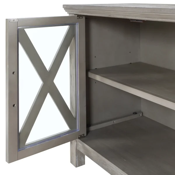 Rowan 2-Drawer Grey Cabinet Flash Sale^* Discount