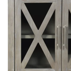 Rowan 2-Drawer Grey Cabinet Flash Sale^* Discount