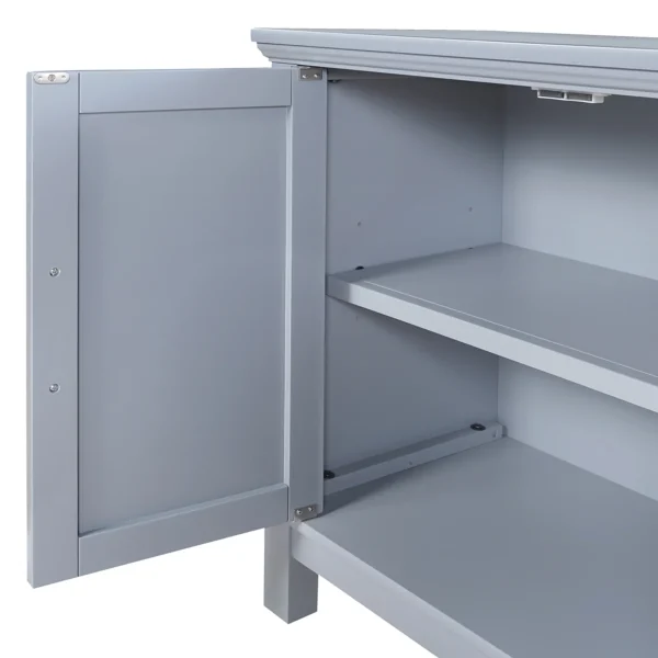 Sadie 2-Drawer Geometric Cabinet, Grey Bargain Sale^* Hot