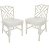 Set Of 2 Grace Mitchell Dana White Rattan Dining Chair Gift Selection^* Best Sale