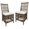 Set Of 2 Honeybloom Cade Brown Rattan Box Chair Outlet^* Hot