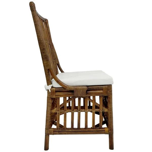 Set Of 2 Honeybloom Cade Brown Rattan Box Chair Outlet^* Hot