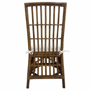 Set Of 2 Honeybloom Cade Brown Rattan Box Chair Outlet^* Hot