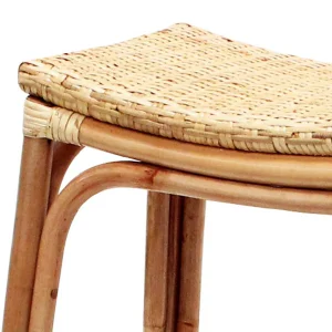 Set Of 2 Indah Rattan Backless Barstool, Honey Bargain Sale^* New