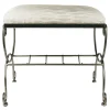 Silver & Ivory Vanity Bench Premium^* Sale