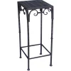 Square Wood Top Plant Stand With Brown Twist Metal Leg, Large Discount Online^* Sale