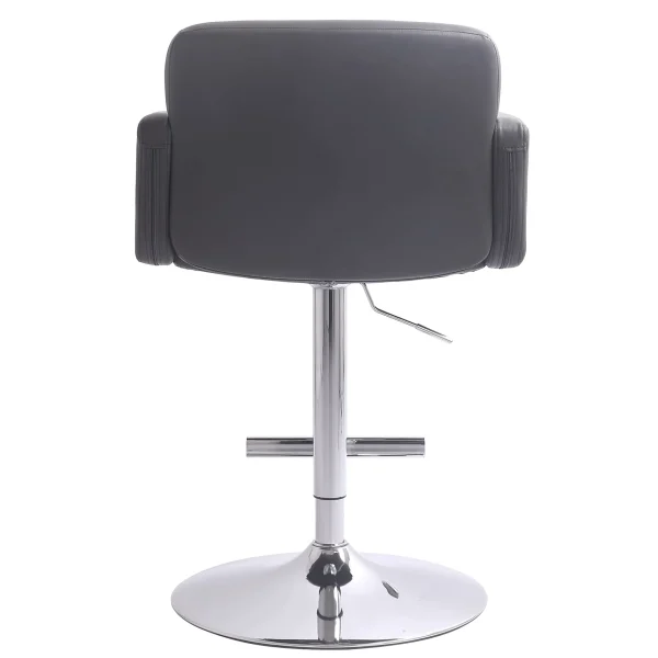 Stout Adjustable Faux Leather Barstool, Grey Discount^* Sale