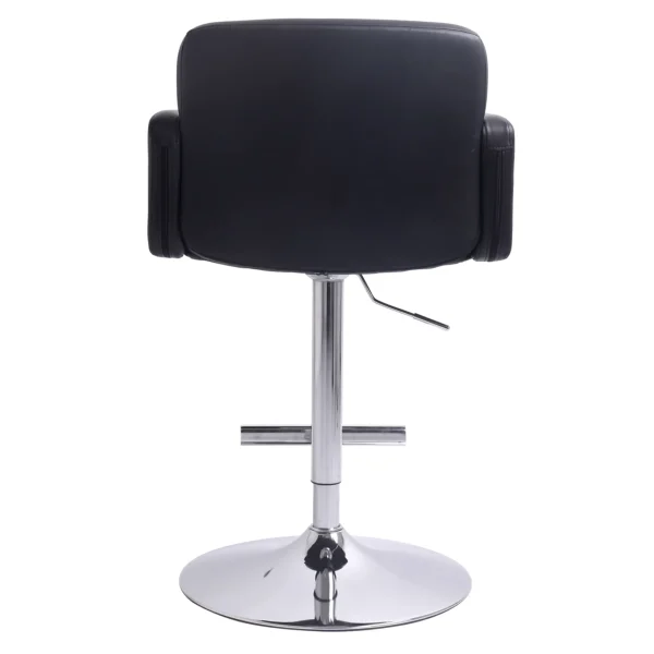 Stout Adjustable Faux Leather Barstool, Black Fashion^* Online
