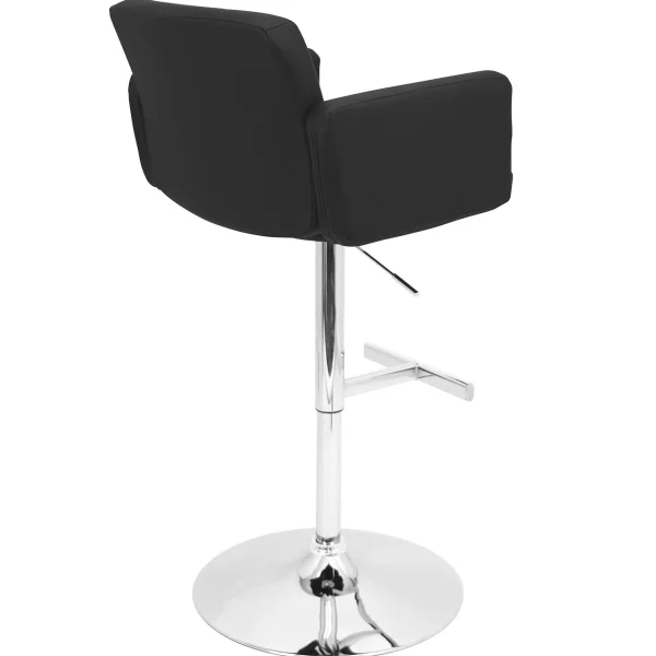 Stout Black Faux Leather Adjustable Barstool Promotion^* Shop