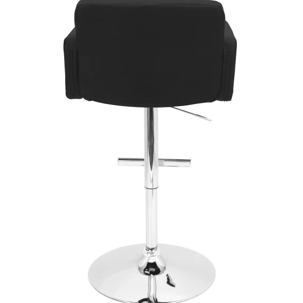 Stout Black Faux Leather Adjustable Barstool Promotion^* Shop