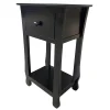 Theodore Black 1-Drawer Thick Leg End Table, 26 Cheaper^* Best