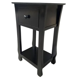 Theodore Black 1-Drawer Thick Leg End Table, 26 Cheaper^* Best