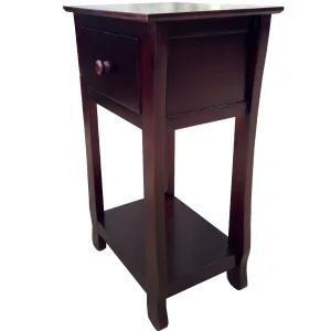 Theodore Brown 1-Drawer Thick Leg End Table, 26 Gift Selection^* Shop