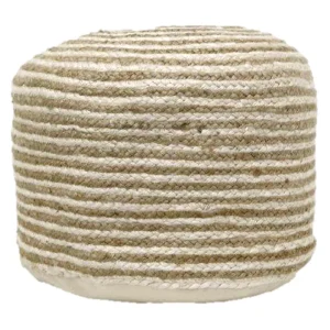 Tracey Boyd Striped Jute Pouf Bargain Sale^* Discount