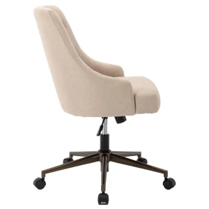 Tufted Cream Adjustable Office Chair Promotion^* Cheap