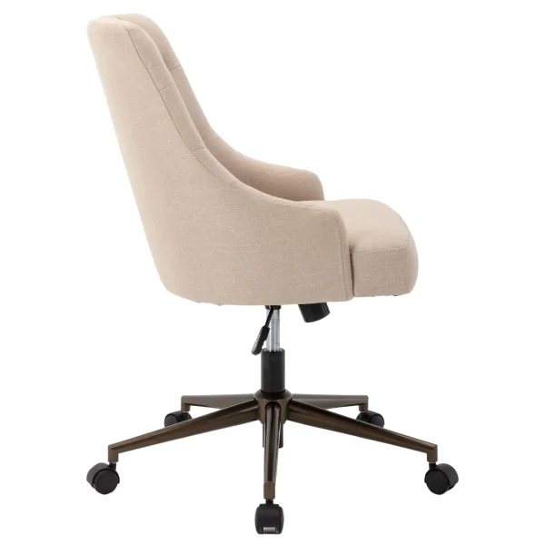 Tufted Cream Adjustable Office Chair Promotion^* Cheap