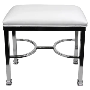 Vanity Bench Chanel Chrome White Gift Selection^* Outlet
