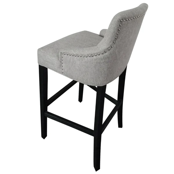 York Grey Upholstered Tufted Barstool Bargain Sale^* Discount